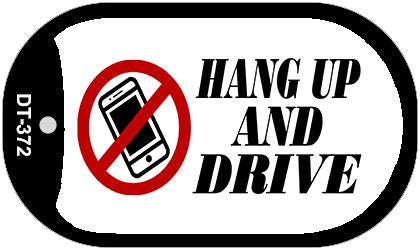 Hang Up and Drive Novelty Metal Dog Tag Necklace DT-372