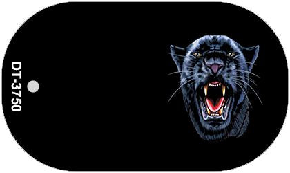Panther Offset Novelty Metal Dog Tag Necklace DT-3750