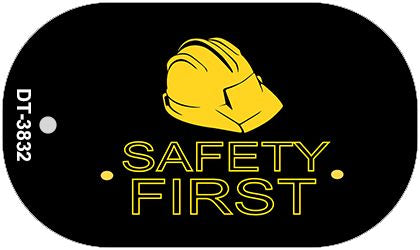 Safety First Novelty Metal Dog Tag Necklace DT-3832