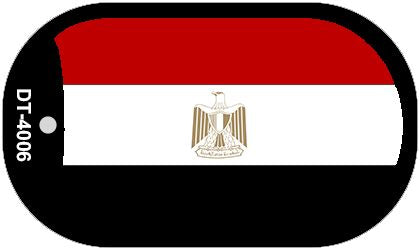 Egypt Flag Scroll Metal Novelty Dog Tag Necklace DT-4006