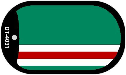 Ichkeria Flag Scroll Metal Novelty Dog Tag Necklace DT-4031