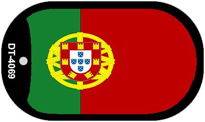 Portugal Flag Metal Novelty Dog Tag Necklace DT-4069