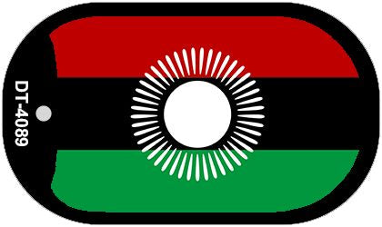 Malawi Flag Metal Novelty Dog Tag Necklace DT-4089