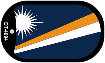 Marshall Islands Flag Metal Novelty Dog Tag Necklace DT-4094