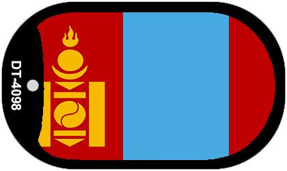 Mongolia Flag Metal Novelty Dog Tag Necklace DT-4098
