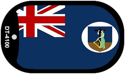 Montserrat Flag Metal Novelty Dog Tag Necklace DT-4100