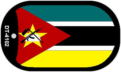 Mozambique Flag Metal Novelty Dog Tag Necklace DT-4102