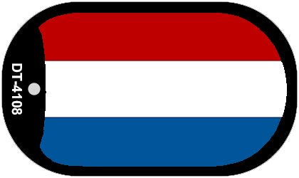 Netherlands Flag Metal Novelty Dog Tag Necklace DT-4108
