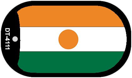 Niger Flag Metal Novelty Dog Tag Necklace DT-4111