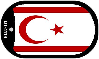 Northern Cyprus Flag Metal Novelty Dog Tag Necklace DT-4114