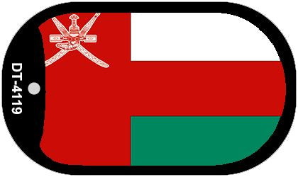 Oman Flag Metal Novelty Dog Tag Necklace DT-4119