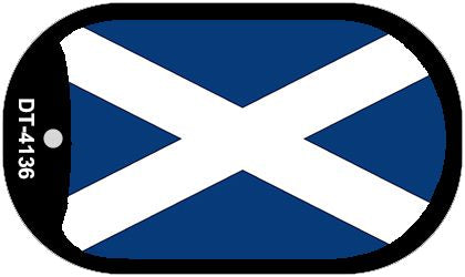 Scotland Flag Metal Novelty Dog Tag Necklace DT-4136
