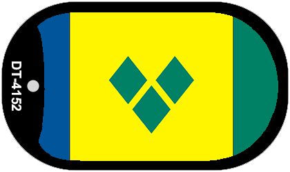 St Vincent Flag Metal Novelty Dog Tag Necklace DT-4152