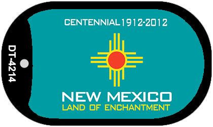 New Mexico State Blank Novelty Metal Dog Tag Necklace DT-4214