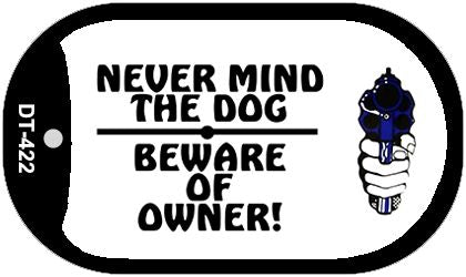 Never Mind Dog Novelty Metal Dog Tag Necklace DT-422