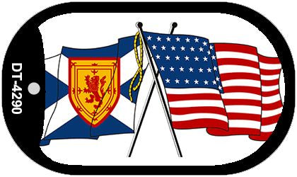 American Scotland Flag Metal Novelty Dog Tag Necklace DT-4290