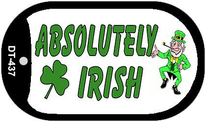 Absolutely Irish Novelty Metal Dog Tag Necklace DT-437