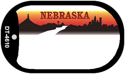 Nebraska State Blank Novelty Metal Dog Tag Necklace DT-4610