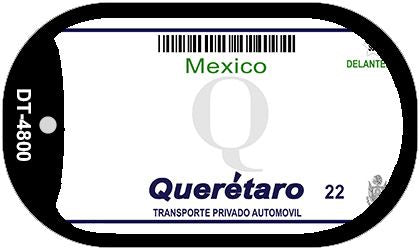Queretaro Mexico Blank Novelty Metal Dog Tag Necklace DT-4800