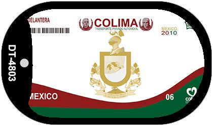 Colima Mexico Blank Novelty Metal Dog Tag Necklace DT-4803