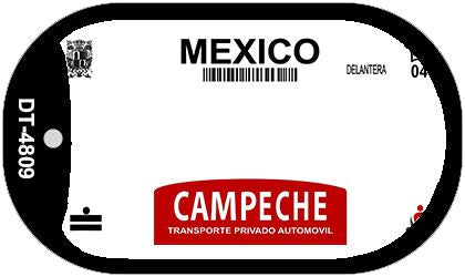 Campeche Mexico Blank Novelty Metal Dog Tag Necklace DT-4809