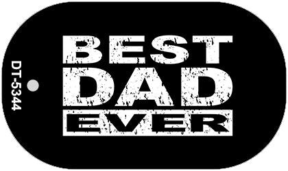 Best Dad Ever Novelty Metal Dog Tag Necklace DT-5344