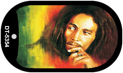 Bob Marley Novelty Metal Dog Tag Necklace DT-5354