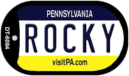 Rocky Pennsylvania Novelty Metal Dog Tag Necklace DT-6084