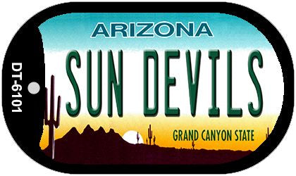 Sun Devils Arizona Novelty Metal Dog Tag Necklace DT-6101
