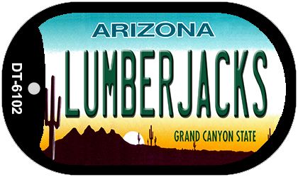 Lumberjacks Arizona Novelty Metal Dog Tag Necklace DT-6102