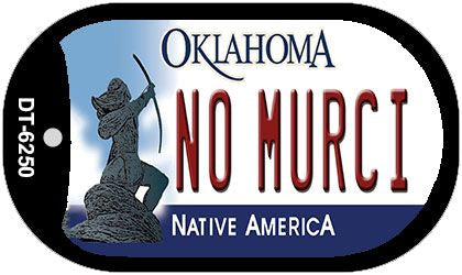 No Murci Oklahoma Novelty Metal Dog Tag Necklace DT-6250