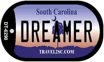 Dreamer South Carolina Novelty Metal Dog Tag Necklace DT-6290
