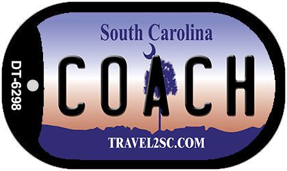 Coach South Carolina Novelty Metal Dog Tag Necklace DT-6298