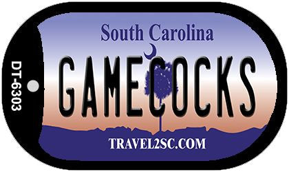 Gamecocks South Carolina Novelty Metal Dog Tag Necklace DT-6303