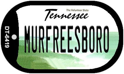 Murfreesboro Tennessee Novelty Metal Dog Tag Necklace DT-6419
