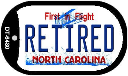 Retired North Carolina Novelty Metal Dog Tag Necklace DT-6480