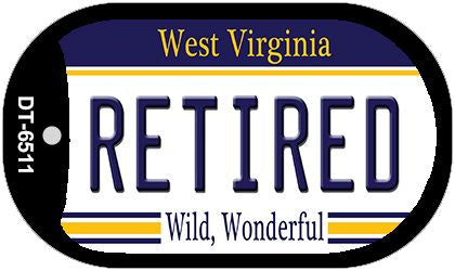Retired West Virginia Novelty Metal Dog Tag Necklace DT-6511