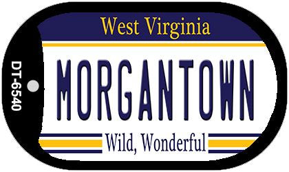 Morgantown West Virginia Novelty Metal Dog Tag Necklace DT-6540