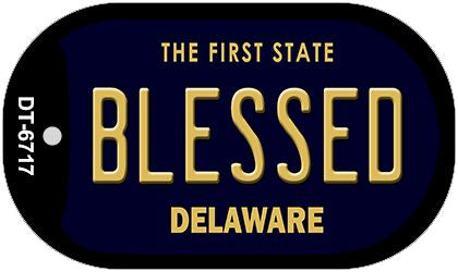 Blessed Delaware Novelty Metal Dog Tag Necklace DT-6717