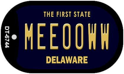 Meeooww Delaware Novelty Metal Dog Tag Necklace DT-6744