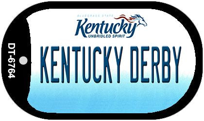 Kentucky Derby Novelty Metal Dog Tag Necklace DT-6764