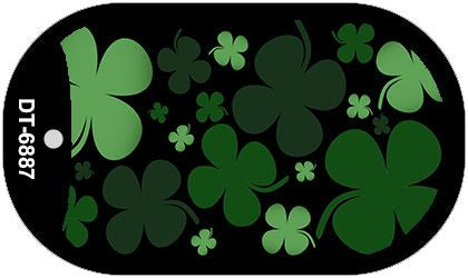 Clovers Novelty Metal Dog Tag Necklace DT-6887