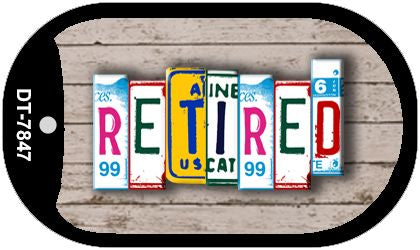 Retired Plate Art Novelty Metal Dog Tag Necklace DT-7847