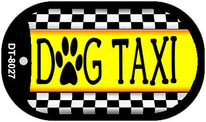Dog Taxi Novelty Metal Dog Tag Necklace DT-8027