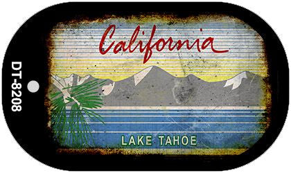 California Lake Tahoe Rusty Blank Novelty Metal Dog Tag Necklace DT-8208