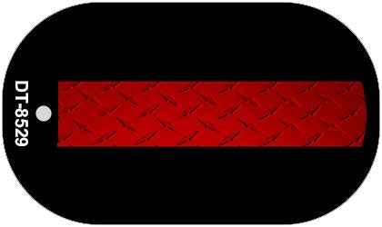 Fire Diamond Metal Novelty Dog Tag Necklace DT-8529