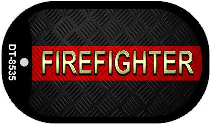 Firefighter Novelty Dog Tag Necklace DT-8535
