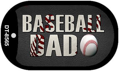 Baseball Dad Novelty Metal Dog Tag Necklace DT-8565