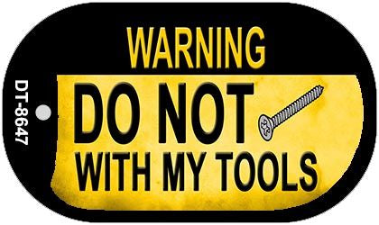 Do Not Screw Novelty Metal Dog Tag Necklace DT-8647