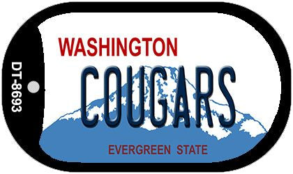 Cougars Washington Novelty Metal Dog Tag Necklace DT-8693